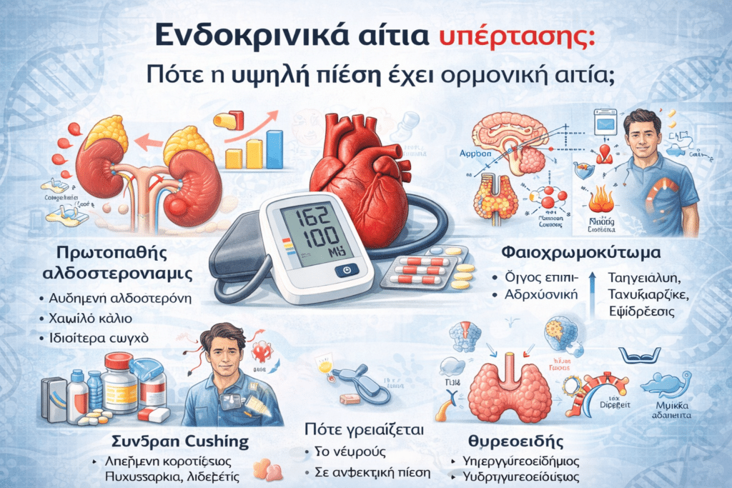 ενδοκρινικά αίτια υπέρτασης