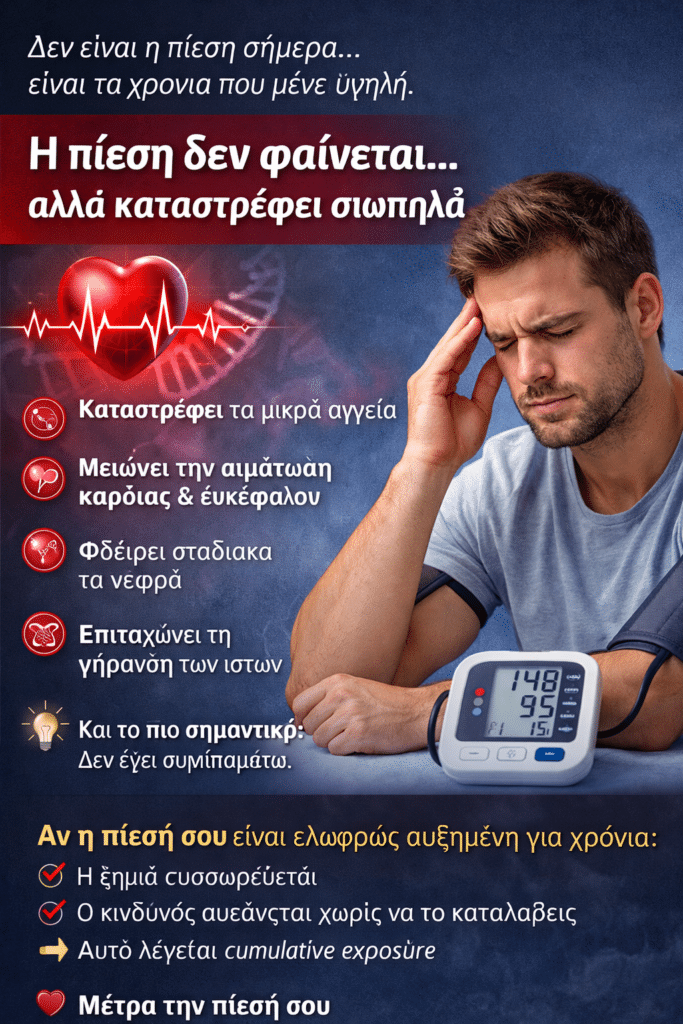 Πώς η υπέρταση επηρεάζει τον οργανισμό