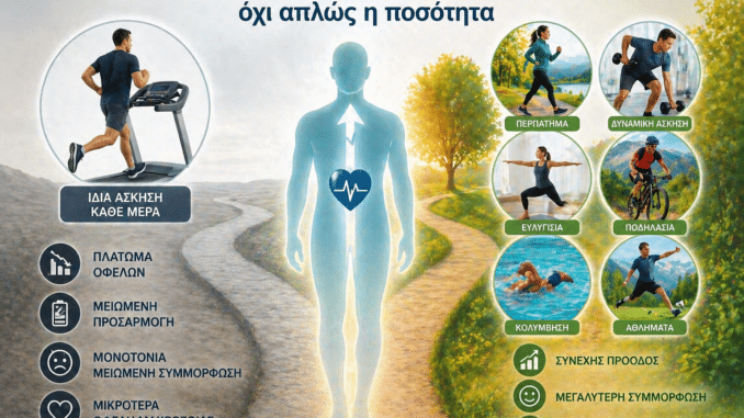 ποικιλία στην άσκηση