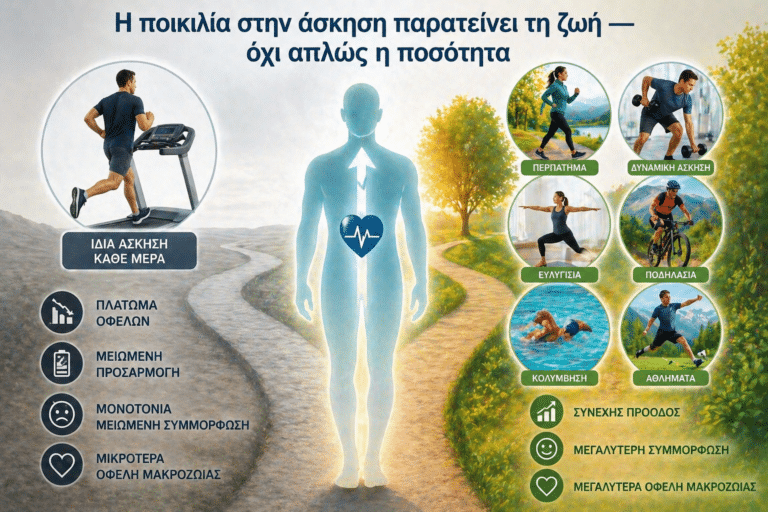 ποικιλία στην άσκηση