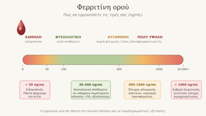 φερριτίνη τιμές